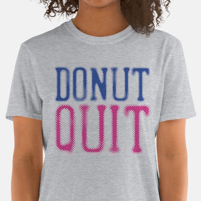 Donut flou Quit T-shirt unisexe