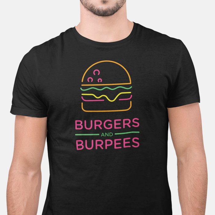 Burgers et burpees T-shirt unisexe