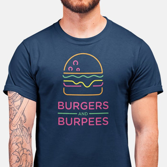Burgers et burpees T-shirt unisexe