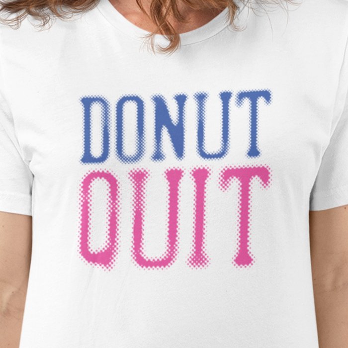 Donut flou Quit T-shirt unisexe